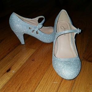 Silver Sparkly Heels